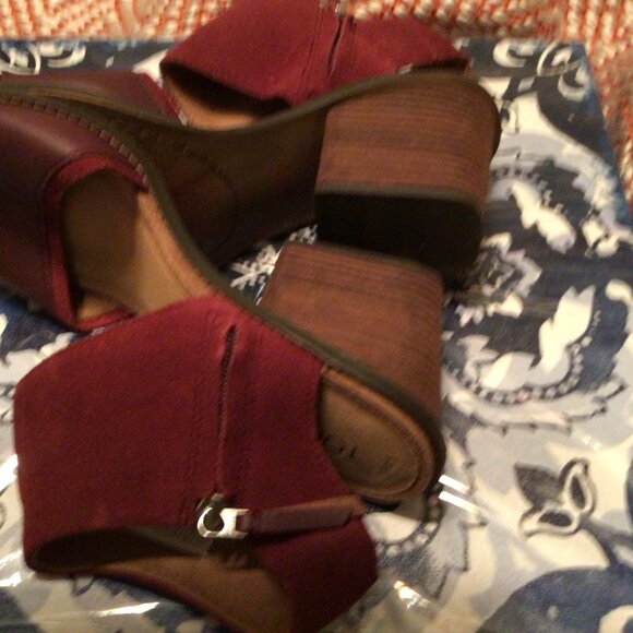Toms Majorca Block Heel Sandal Size  8.5 - Picture 2 of 8